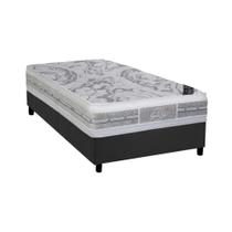 Cama Box Solteiro: Colchão Molas Pocket Ensacadas Castor Super luxo Látex SLX + Base CRC Suede Gray(88x188) Cama Box Solteiro: Colchão Molas Pocket Ensacadas Castor Super luxo Látex SLX + Base CRC Suede Gray(88x188)