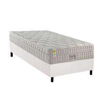 Cama Box Solteiro: Colchão Molas Pocket Ensacadas D Angelis Anjos King Best New Clean + Base CRC Courano White (88x188)