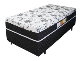 Cama Box Solteiro + Colchão Noble Relaflex 88x188x51 Ortopédico