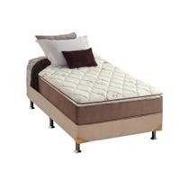 Cama Box Solteiro: Colchão Ortopédico Anjos D28/AG65 Star + Base CRC Suede Clean(88x188)