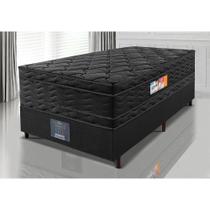 Cama Box Solteiro Colchão Ortopédico Black + Box 88x188x71 Double Face Espuma D33 Preto Cama Box Solteiro Colchão Ortopédico Black + Box 88x188x71 Double Face Espuma D33 Preto