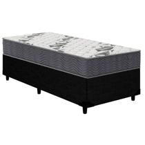 Cama Box Solteiro: Colchão Ortopédico Ortobom D33/EP Anatômico Airtech 100 + Base CRC Courano Black(88x188) Cama Box Solteiro: Colchão Ortopédico Ortobom D33/EP Anatômico Airtech 100 + Base CRC Courano Black(88x188)