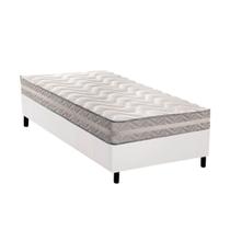 Cama Box Solteiro: Colchão Ortopédico Paropas D28 / Master AG80 Prata Double Face 17 + Base CRC Courano White (88x188) Cama Box Solteiro: Colchão Ortopédico Paropas D28 / Master AG80 Prata Double Face 17 + Base CRC Courano White (88x188)