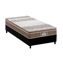 Cama Box Solteiro: Colchão Ortopédico Probel D33/EP Anatômico Guarda Costas Próintense Plus + Base CRC Suede Black(88x188) Cama Box Solteiro: Colchão Ortopédico Probel D33/EP Anatômico Guarda Costas Próintense Plus + Base CRC Suede Black(88x188)