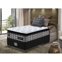 Cama Box Solteiro Colchão Pillow Top + Box 88x188x70 Molas Ensacadas Cama inBox Abstrato Cama Box Solteiro Colchão Pillow Top + Box 88x188x70 Molas Ensacadas Cama inBox Abstrato