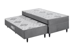 Cama Box Solteiro com Auxiliar Prestige Molas Ensacadas - Ecotec