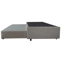 Cama Box Solteiro Com Auxiliar Semi Ortopedica Suede