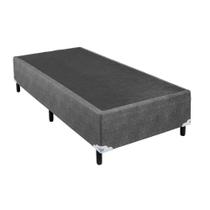 Cama Box Solteiro Com Auxiliar Semi Ortopedica Suede