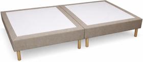 Cama Box Solteiro Compacta Dobrável 188x78x28,5 Pés Madeira Cama Box Solteiro Compacta Dobrável 188x78x28,5 Pés Madeira
