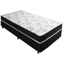 Cama Box Solteiro Conjugada Espuma Ortopédica Selado 88x188 Metalassê Tampo Branco