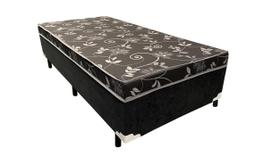 Cama Box Solteiro Conjugado Ortopédico Sleep Black 88x188x53