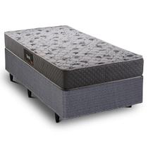Cama Box Solteiro Desmontável Herval Black, Espuma Alto Suporte, 56x88x188 cm