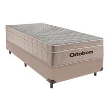 Cama Box Solteiro e Colchão Airtech Springpocket Molas Ensacadas Ortobom