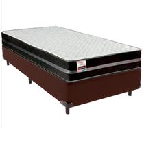 Cama Box Solteiro e Colchão Bogota Molas Ultralastic Inducol Marrom Cama Box Solteiro e Colchão Bogota Molas Ultralastic Inducol Marrom
