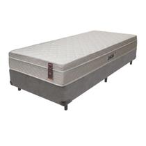 Cama Box Solteiro e Colchão Molas Ensacadas Nero Hellen - Cinza Cama Box Solteiro e Colchão Molas Ensacadas Nero Hellen - Cinza