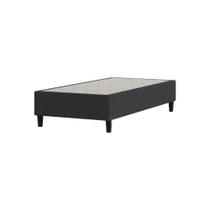 Cama Box Solteiro Emma Original Cinza (88x188x37cm) 1 ano de garantia