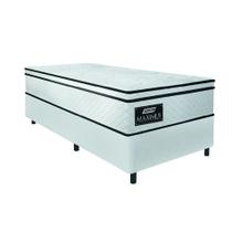 Cama Box Solteiro Gazin Colchão Molas Ensacadas 88x188x62cm New Branco