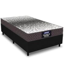 Cama Box Solteiro Gazin Supreme Sommier com colchão D23 100% espuma Preto Marrom Cama Box Solteiro Gazin Supreme Sommier com colchão D23 100% espuma Preto Marrom