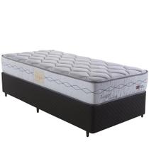 Cama Box Solteiro Herval Luiggi, Molas Maxspring, 64,5 x 88 x 188 cm