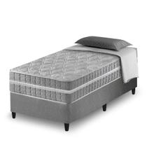 Cama Box Solteiro King Cinza Colchão Molas Ensacadas Zidi Alabama 96x203x61cm Cama Box Solteiro King Cinza Colchão Molas Ensacadas Zidi Alabama 96x203x61cm