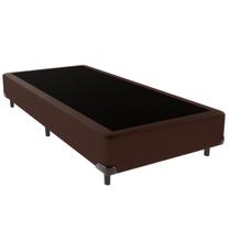 Cama Box Solteiro Marrom Outlet dos Sonhos 37x78x188