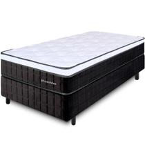 Cama Box Solteiro Molas Ensacadas Intermediário Firme de Pillow Espuma D45 88x188X64 BF Colchões
