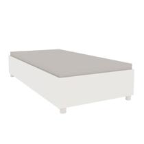 Cama Box Solteiro Mônaco Branco 94x193x36cm - Tcil