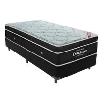 Cama Box Solteiro Ortobom Molas Pocket Ensacadas Individuais Elegant Superpocket 88x188x70cm
