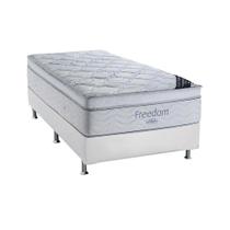 Cama Box Solteiro Ortobom Molas Pocket Ensacadas Individuais Freedom 88x188x74cm Cama Box Solteiro Ortobom Molas Pocket Ensacadas Individuais Freedom 88x188x74cm