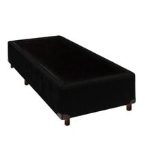 Cama Box Solteiro Preto Nature 88x188