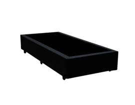 Cama Box Solteiro Preto Suede Premium 40x88x188 - FA Elegante Cama Box Solteiro Preto Suede Premium 40x88x188 - FA Elegante