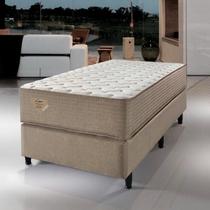Cama Box Solteiro Relax Duo Confort II Molas Ensacadas 88x188x70 - Bege