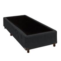 Cama Box Solteiro Simples Cinza Nature 78x188 Cama Box Solteiro Simples Cinza Nature 78x188
