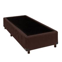 Cama Box Solteiro Simples Marrom Nature 78x188 Cama Box Solteiro Simples Marrom Nature 78x188