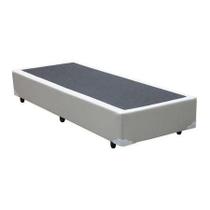 Cama Box Solteiro Sintético Branca - 27x78x188