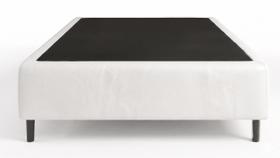 Cama Box Solteiro Sintetico Branco 78x188x35 - FA Elegante