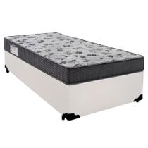 Cama Box Solteiro Sintético + Colchão De Espuma D33 - SerenePrime - 88cm Branco Cama Box Solteiro Sintético + Colchão De Espuma D33 - SerenePrime - 88cm Branco