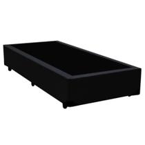 Cama Box Solteiro Sintético Preto EMTH 88x188x40 Cama Box Solteiro Sintético Preto EMTH 88x188x40