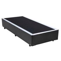 Cama Box Solteiro Sintético Serene Cinza 88x188x40 Cama Box Solteiro Sintético Serene Cinza 88x188x40