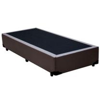 Cama Box Solteiro Sintético Serene Marrom 88x188x40 Cama Box Solteiro Sintético Serene Marrom 88x188x40