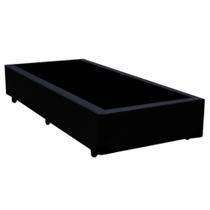 Cama Box Solteiro Sintético Serene Preto 88x188x40 Cama Box Solteiro Sintético Serene Preto 88x188x40