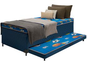 Cama Box Solteiro SMP com Cama Auxiliar