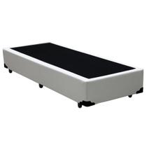 Cama Box Solteiro Starflex Sintético Branco 78x188x42 Cama Box Solteiro Starflex Sintético Branco 78x188x42