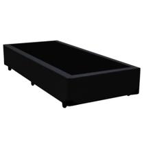 Cama Box Solteiro Starflex Sintético Preto 78x188x42 Cama Box Solteiro Starflex Sintético Preto 78x188x42