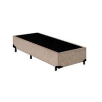 Cama Box Solteiro Suede Ayman Móveis Bege 40x78x188