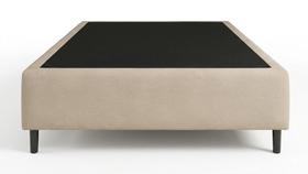 Cama Box Solteiro Suede Bege 78x188x35 - FA Elegante Cama Box Solteiro Suede Bege 78x188x35 - FA Elegante