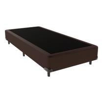 Cama Box Solteiro Suede Marrom