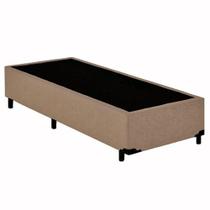 Cama Box Solteiro Suede SerenePrime Bege 88x188x40