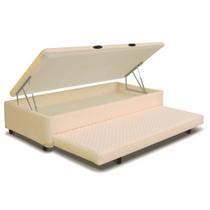 Cama Box SOLTEIRO Universal 3 Em 1 Bege - 096x203 Cama Box SOLTEIRO Universal 3 Em 1 Bege - 096x203
