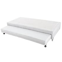 Cama Box SOLTEIRO Universal Cosmopolita Bicama Branco - 078x188 Cama Box SOLTEIRO Universal Cosmopolita Bicama Branco - 078x188